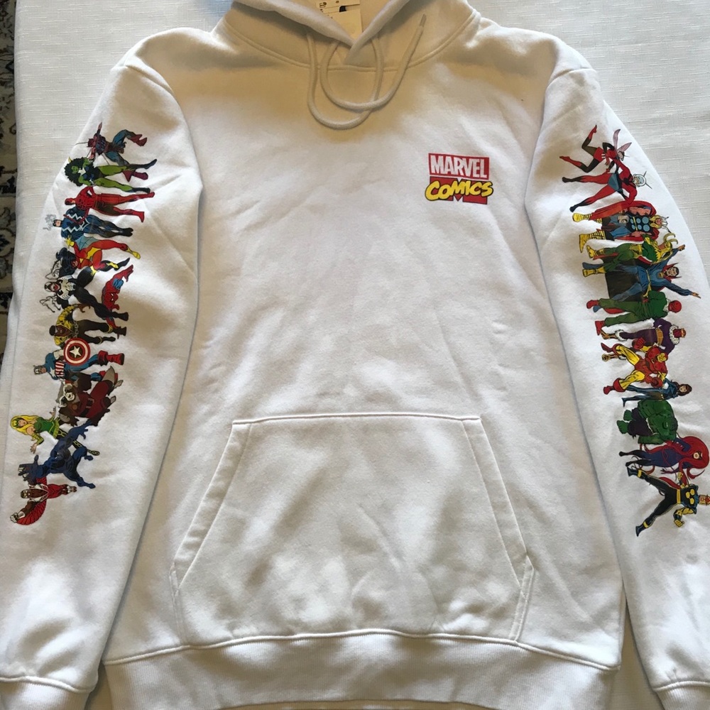 MARVEL Hooded Sweatshirt New XS,S,M,L,XL,XXL NWT - Picture 2 of 8